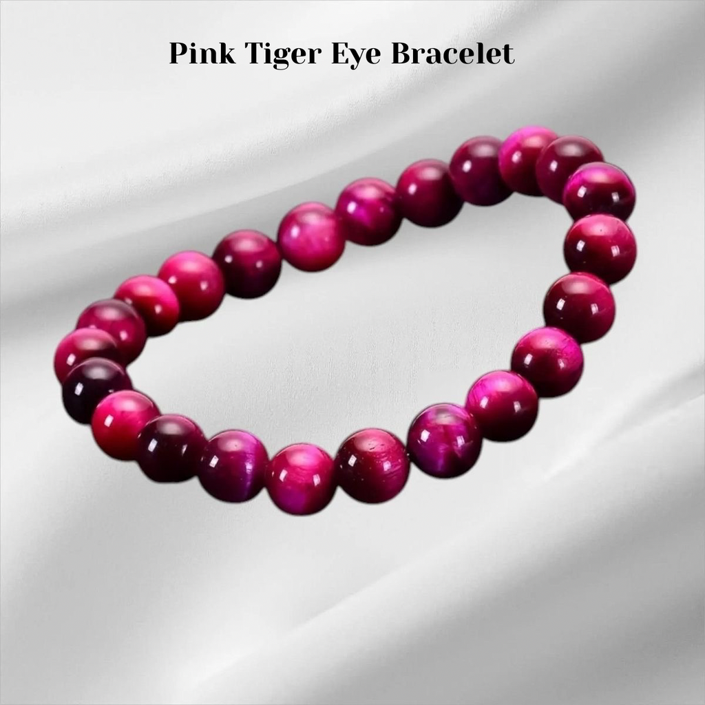Pink Tiger Eye Bracelet – AAA Quality Stone of Love & Confidence