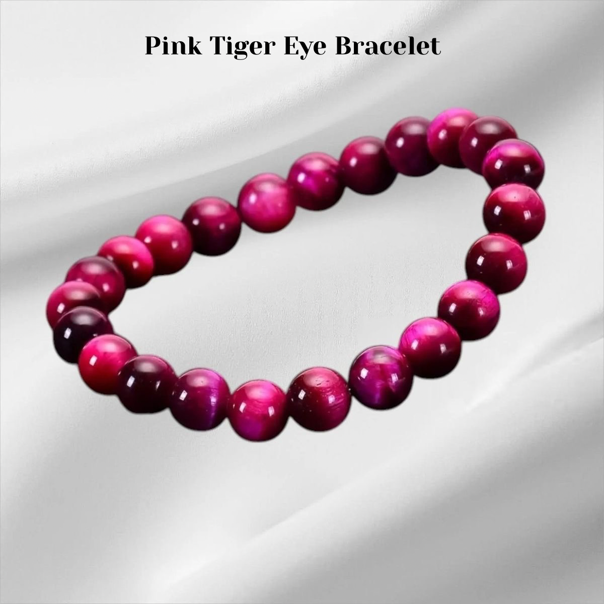 Pink Tiger Eye Bracelet – AAA Quality Stone of Love & Confidence