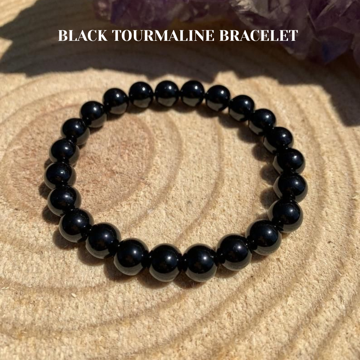 Black Tourmaline Bracelet – AAA Quality Stone of Protection & Grounding