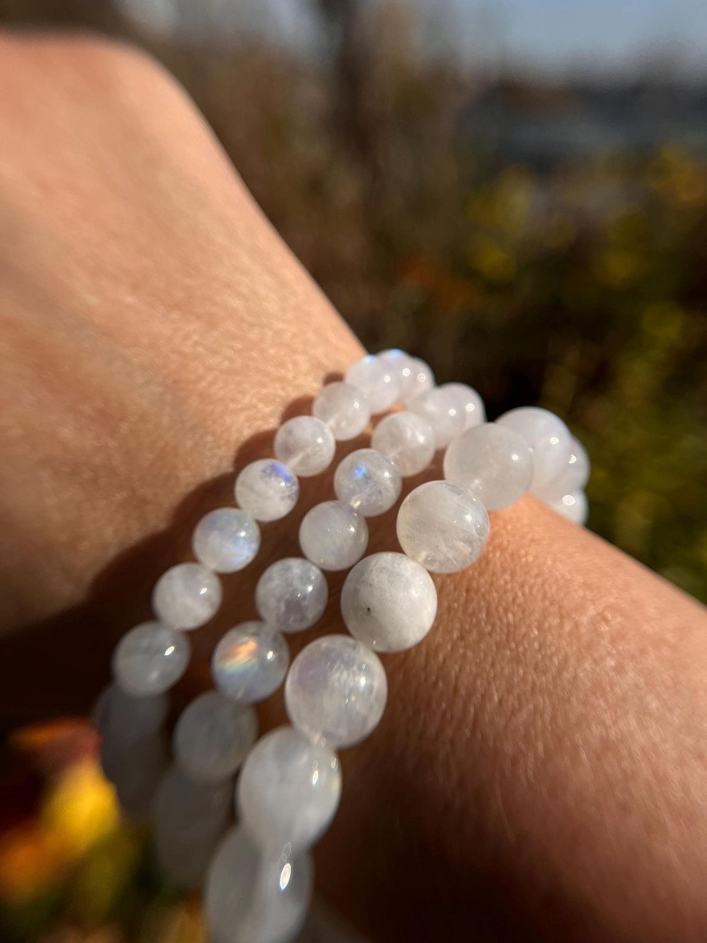 Rainbow Moonstone Bracelet – AAA Quality Stone of Intuition & New Beginnings