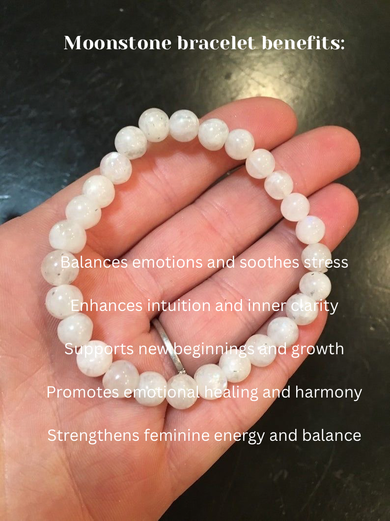 Moonstone Bracelet – AAA Quality Stone of Intuition & Emotional Balance