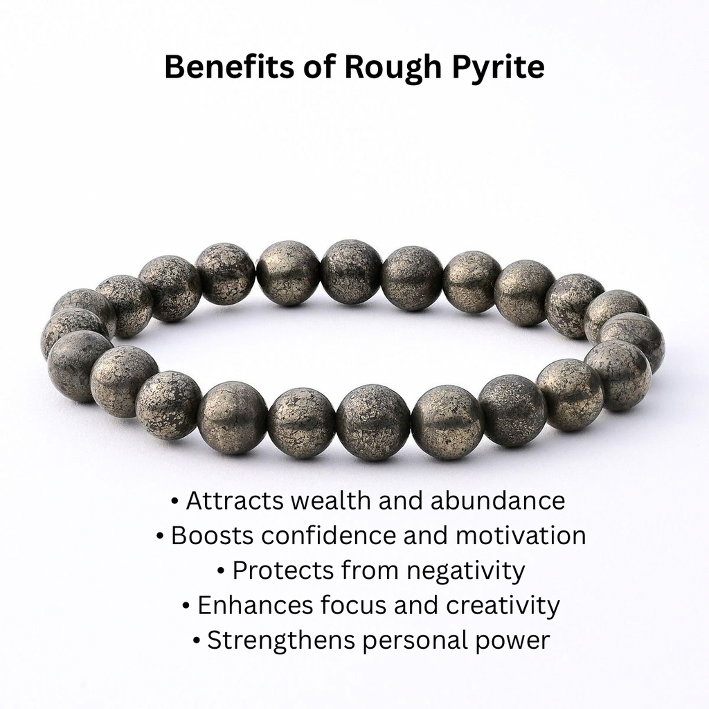 Rough Pyrite Bracelet – AAA Quality Stone of Protection & Prosperity