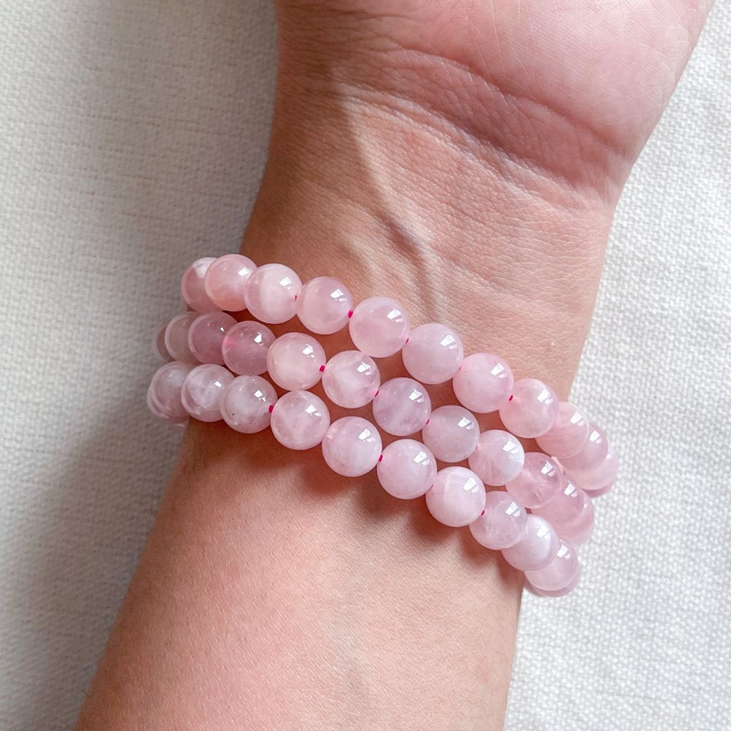 Rose Quartz Bracelet – AAA Quality Stone of Love & Emotional Healing