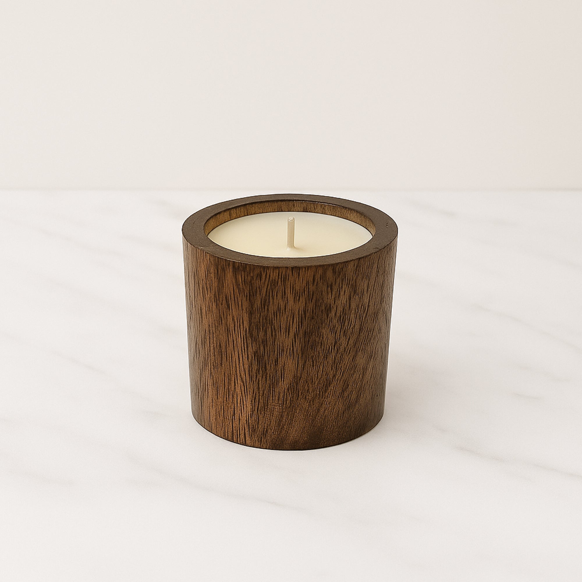 Minimalist Wood Candle | Soy Wax Candle by Bazgo